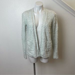 Lauren Conrad eyelash cardigan sweater in pale mint size M